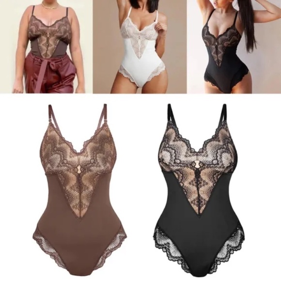 Plus Size Lace bodysuit with adjustable straps Size 3XL - Picture 10 of 14